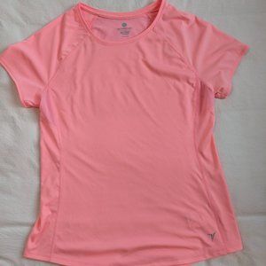 Old Navy Active Semi-fitted Short Sleeve Top, Pink, Size Large